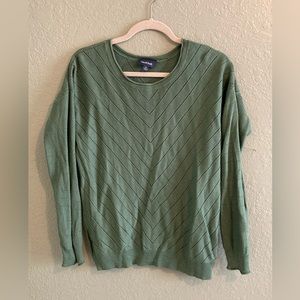 Green Modcloth Pullover Scoop Neck Sweater